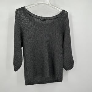 Eileen Fisher Womens Pullover Sweater Size S Charcoal Gray Minimalist Scandi